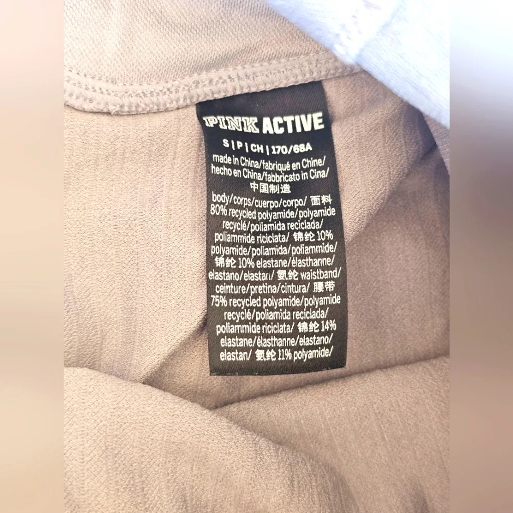 LOT of 2 Victoria's Secret PINK Active Seamless Leggings w/ Large Hidden Pocket - Picture 10 of 13